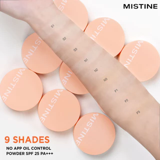 MISTINE NO APP OIL CONTROL POWDER SPF 25 PA+++ 10 กรัม แป้ง แป้งฝุ่น เนื้อแมท คุมมัน กันเหงื่อ ไม่เป็นคราบ