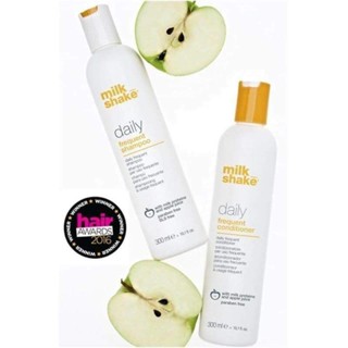 🍏พร้อมส่ง🍏Milk Shake Daily Frequent shampoo, Conditioner สูตรอ่อนโยน สำหรับผมที่สระบ่อยทุกวัน​