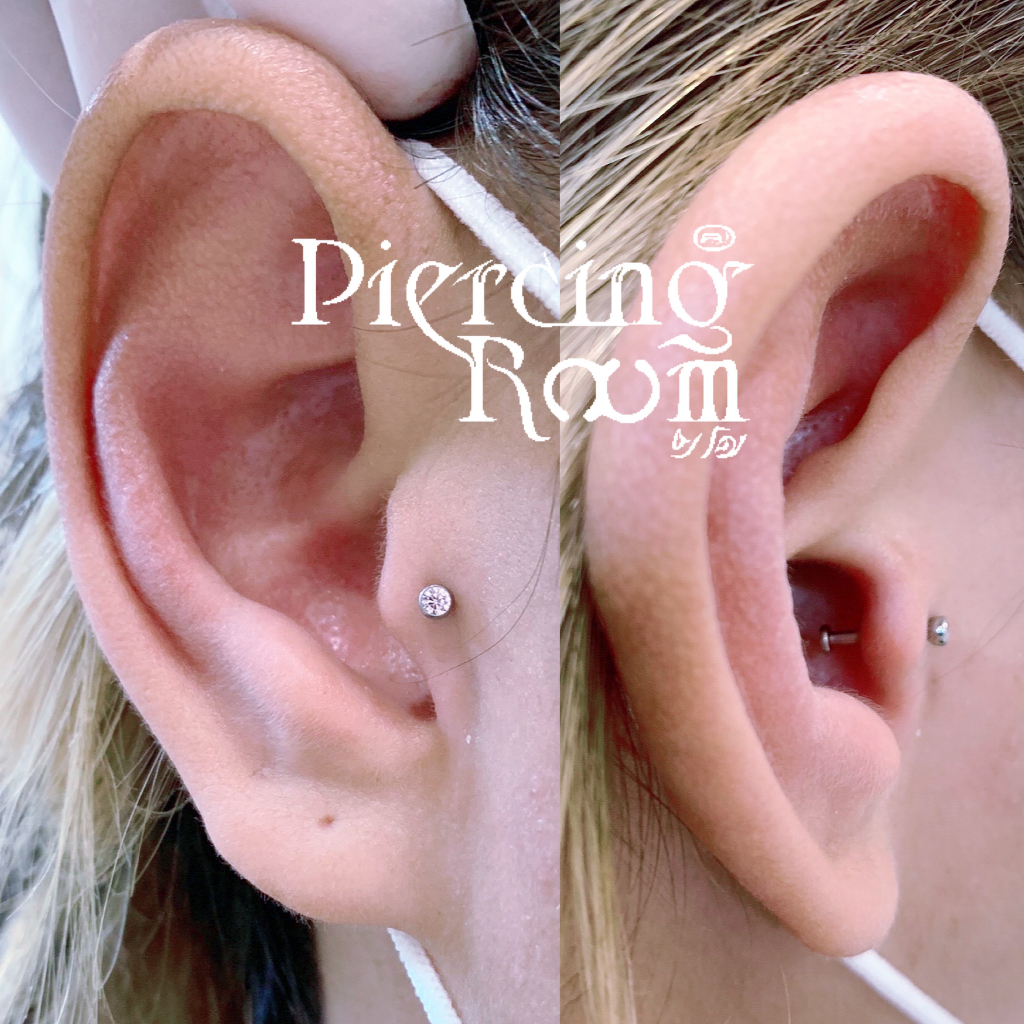 Piercingroom by Jay حلق Bezel بزركون وردي للبشرة الحساسة — صورة 4