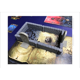 [Plastic] Massive Darkness 2 Board Game: 3D Wall Set - ชุดอัพเกรดกำแพง สำหรับเกมแมสซีฟ ดาร์คเนส 2