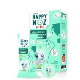 Happy Noz แฮปปี้ โนส สติ๊กเกอร์หัวหอม ออร์แกนิค100% สูตร Virus สีเขียว ทารกใช้ได้ จำนวน 1 กล่อง บรรจุ 6 ชิ้น (19414)