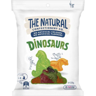 The natural dinosaurs เจลลี่ออสเตรเลีย🇦🇺 อร่อย ไม่แต่งสี กลิ่น ทำจากน้ำผลไม้แท้ 220ก.