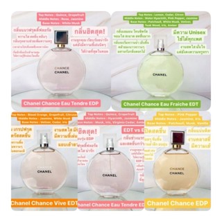 Chanel Chance EDP Eau Tendre Eau de Parfum Eau Fraiche EDT Eau Vive Eau de Toilett 100ml