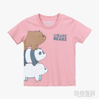 DOSH KIDS:UNISEX T-SHIRTS WE BARE BEARS เสื้อยืดเด็ก คอกลม แขนสั้น FBTK210904-PI1