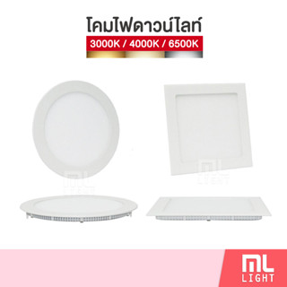 แหล่งขายและราคาโคมไฟ ดาวน์ไลท์ 3W 6W 9W 12W 18W 24W ฝังฝ้า 2.5\" 4\" 5\" 6\" 8\" 11\" Panel LED ดาวไลท์ Downlight แสงขาว/วอร์ม/คลูไวท์อาจถูกใจคุณ