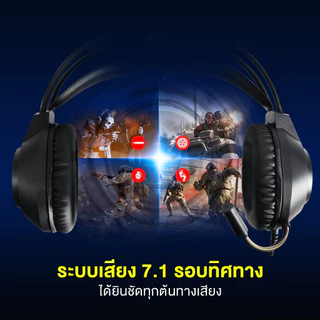 FANTECH รุ่น HG28 หูฟังเกมมิ่ง ระบบ Surround 7.1 หูฟัง Headset Gaming มีไมโครโฟน ไฟ RGB สำหรับเกมแนว FPS, MMORPG, MOBA