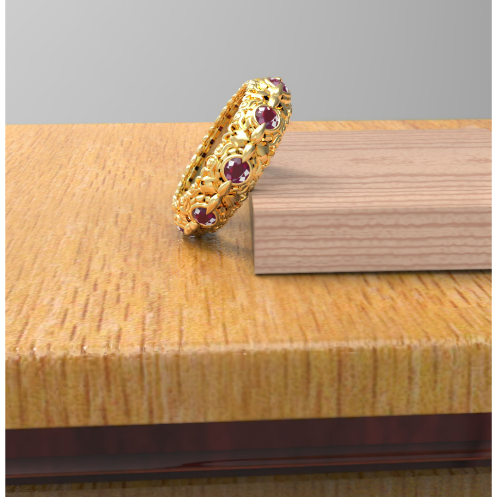 แหวนพิรอดทอง ๙ K งานโบราณ พลอยแท้ ทับทิมสยาม แหวนทองแท้ แหวนพิกุล  แหวนรอบนิ้วสั่งทำพิเศษ สำหรับไซด์ 52-54