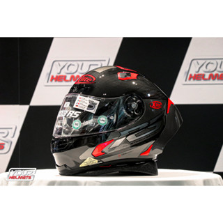 หมวกกันน็อค X-LITE HELMETS X-803 RS SKYWARP RED CARBON 048