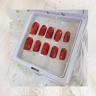 NAILS by Sugar 💕 เล็บเจลแท้ สีแดง แคทอาย