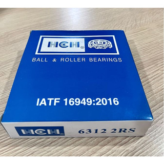 🔥ของแท้🔥HCH ตลับลูกปืนเม็ดกลมร่องลึก #6312 6312 2RS ฝายาง 2 ข้าง (DEEP GROOVE BALL BEARINGS)