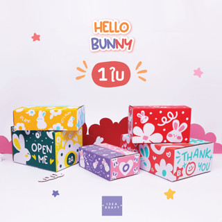 กล่องพัสดุ กล่องไปรษณีย์ กล่อง Hello Bunny (1 ใบ)