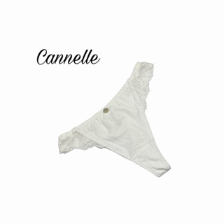 Cannelle Lingerie Panty Thong กางเกงชั้นในเซ๊กซี่สีขาวลูกไม้ทั้งตัว งานส่งออก จีสตริงSize S M L