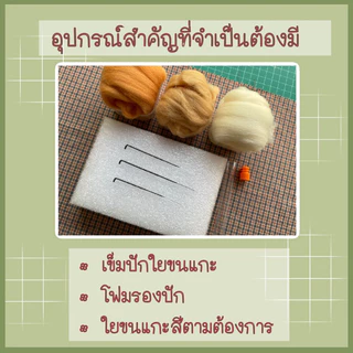 อุปกรณ์ปักใยขนแกะ พร้อมส่ง