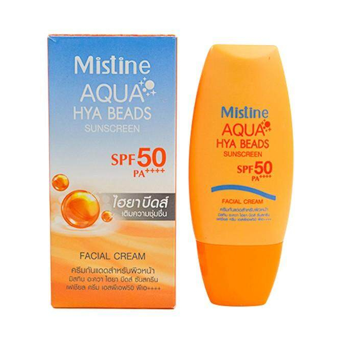 มิสทีน อะควา ไฮยา กันแดดหน้า 40ml Mistine Aqua Hya Beads Sunscreen Facial Cream