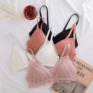 พร้อ​มส่ง​​⚡บรา  บราลูกไม้ เสื้อชั้นใน มาใหม่  บราไร้ขอบไร้โครง SOFT BRA งานสวยเนียนเฉียบ.