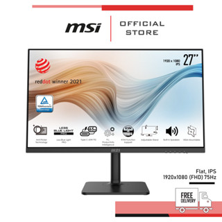 MSI Monitor MODERN MD272P สีดำ (จอมอนิเตอร์, จอคอมพิวเตอร์)