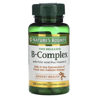 Natures Bounty, B-Complex, Time Released, 125 Coated Tablets