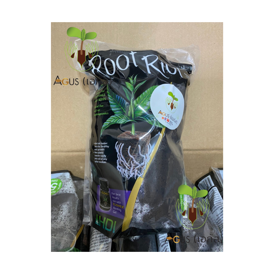 Root Riot original package ถุง ขนาด 50 ชิ้น (50 cubes) ปักชำ เพาะ เมล็ด ของแท้ 100% นำเข้าจาก USA ชำ