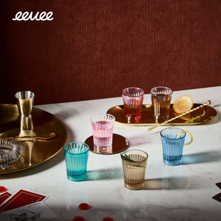 eevee | แก้วช็อต วอดก้า 1.5 oz (9 ชิ้น) Vodka Shot Glass 1.5 oz แก้วช็อตพลาสติก ตกไม่แตก แก้วเป๊ก plastic shot glass