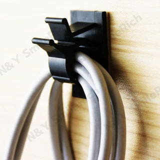 คลิปรัดสายไฟ คลิปล็อคสายเคเบิล หรืองาน DIY 10 ชิ้นต่อถุง อุปกรณ์จัดเก็บสายไฟให้เรียบร้อย มี 2 สี 5 ขนาด