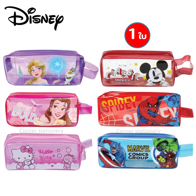 กระเป๋าดินสอ Sanrio Disney และ Marvel ลิขสิทธิ์แท้ 19x7.5 ซม.รุ่น 003 009 กระเป๋าดินสอผช pencil bag
