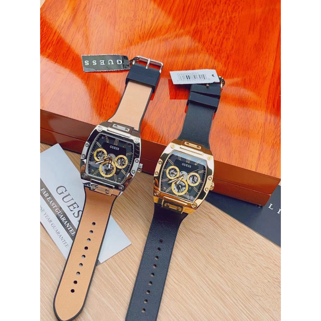 ของใหม่ Guess ของแท้100% นาฬิกาสําหรับผู้ชายในถังไวน์อเนกประสงค์ ความกว้าง：GW0202G1GW0202G2GW0202G3GW0202G4 สาวสวย-43MM