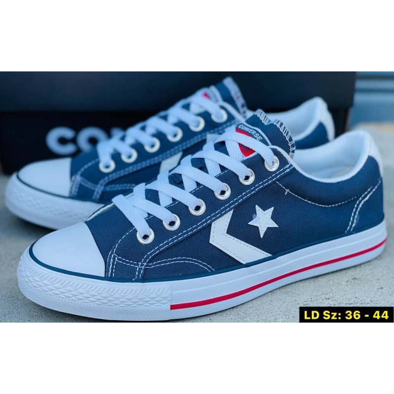มาใหม่ Converse Star Player Ox  สีกรม / สีขาว พร้อมส่ง แถมกล่อง