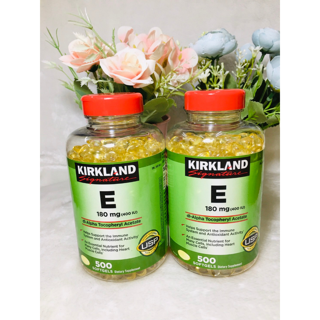Kirkland Vitamin E 400IU วิตามินอี 180 mg 500 Softgels