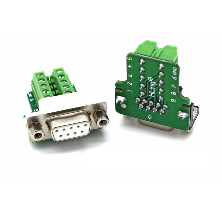 DB9 RS232 RS485 แบบช่องเสียบ ฝาครอบ ตัวผู้ ตัวเมีย Serial(DB9) Male & Female (DB9-TERMINAL)