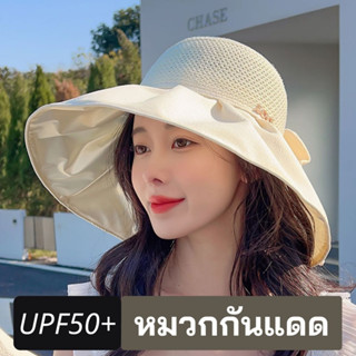 หมวกกันยูวี UV Protection Hat หมวกกันแดดรอบทิศทาง หมวกถัก ปีกกว้าง 12 CM