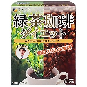 ส่งตรงจากประเทศญี่ปุ่น จากญี่ปุ่น Fine Green Tea Coffee Diet 45 กรัม (1.5 กรัม x 30 แพ็คเก็ต)