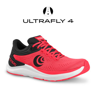 TOPO Ultrafly 4 TOPO Mens Road - Bright Red/Black รองเท้าวิ่งผู้ชาย (M056-แดง/ดำ)