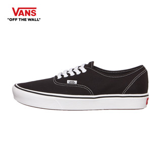 VANS COMFYCUSH AUTHENTIC - (CLASSIC) BLACK/TRUE WHIT รองเท้า ผ้าใบ VANS ชาย หญิง