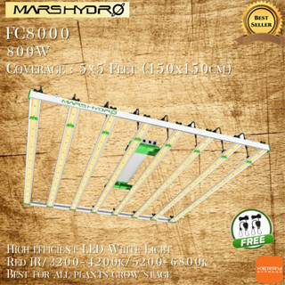 Mars Hydro FC8000 Samsung LM301B 800W CO2 Commercial LED Grow Light