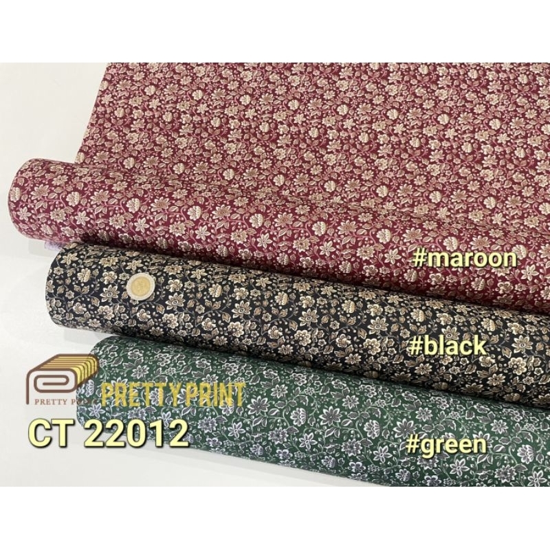 คอตต้อน100%พิมพ์ลาย CT 22012 (ขายเป็นหลา)