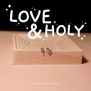 [สินค้าพร้อมส่ง✨] จิวหู Love&amp;Holy✝️