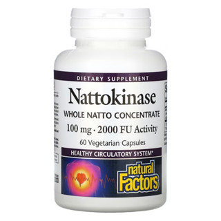 Natural Factors Nattokinase 100 mg 60 Vegetarian Capsules