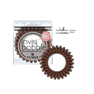 invisibobble ยางรัดผม รุ่น power สี pretzel brown (1 กล่องบรรจุ 3 เส้น)