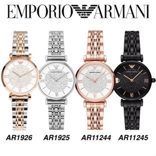 F.A ของแท้100% Emporio Armani AR1926 AR1925 AR11244 AR11245 ขนาด:32มม ผู้หญิงนาฬิกา เทรนด์ ยิปโซนาฬิกาควอตซ์ FA-198