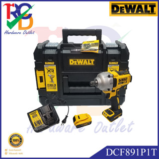 DEWALT บล็อกกระแทกไร้สาย 4 หุน รุ่น DCF891P1T 20V (5.0Ahx1)