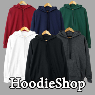 Hoodie สีพื้น คอสวมราคาถูก เสื้อกันหนาวสีพื้น เสื้อคลุมแขนยาว