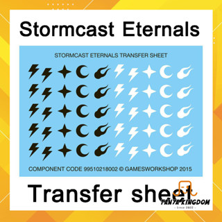 Warhammer Age of Sigmar - Stromcast Eternals Transfer sheet - (decal) ดีคอล รูปลอกน้ำ 2015