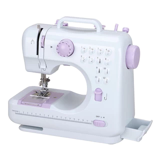 จักรเย็บผ้าไฟฟ้า 12ตะเข็บ ระบบด้ายคู่ Sewing machine จักรเย็บผ้ามินิ เครื่องจักรเย็บผ้า
