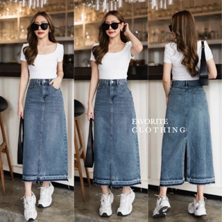 🌈🌿🌺🌼🌸💙🇰🇷 Jeans Long Skirt