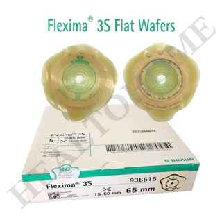 B Braun Flexima 3S Baseplate Ostomy Wafer แป้นสำหรับติดถุงอุจจาระ/ถุงปัสสาวะหน้าท้อง ขนาด 55, 65 มม.(เฉพาะแป้น) (1 แป้น)