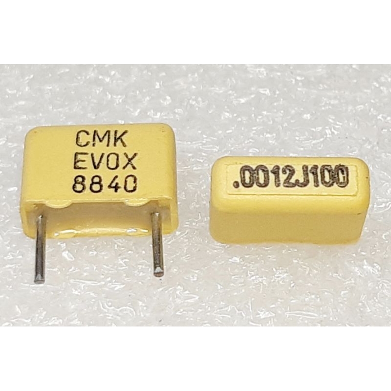 Evox Rifa  CMK 0.0012uf 1.2nf 122 100V Metallized Polycarbonate Film Capacitor ตัวเก็บปรจุ ชนิด โพลี