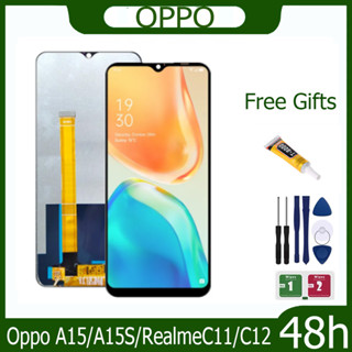 งานแท้ LCD Oppo A15/A15S/RealmeC11/C12 งานแท้ จอ ออปโป้ A15 หน้าจอพร้อมทัชสกรีน แถมชุดไขควง