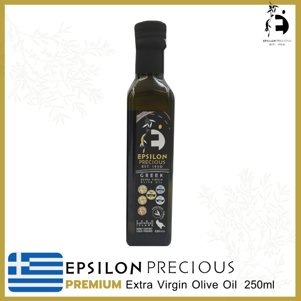 Epsilon Precious PREMIUM Extra Virgin Olive Oil 250ml - Bottle น้ำมันมะกอกบริสุทธิ์พิเศษ (วันหมดอายุ