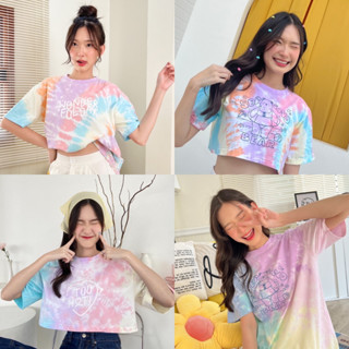 พร้อมส่ง‼️ Nineties Design_เสื้อมัดย้อม_Tie Dye Collection (Oversize/Crop)