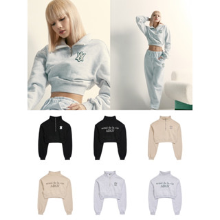 ✨🇰🇷ADLV on sale ✨🇰🇷 A LOGO EMBLEM PATCH CROP TOP PULLOVER SWEAT SHIRT ✨